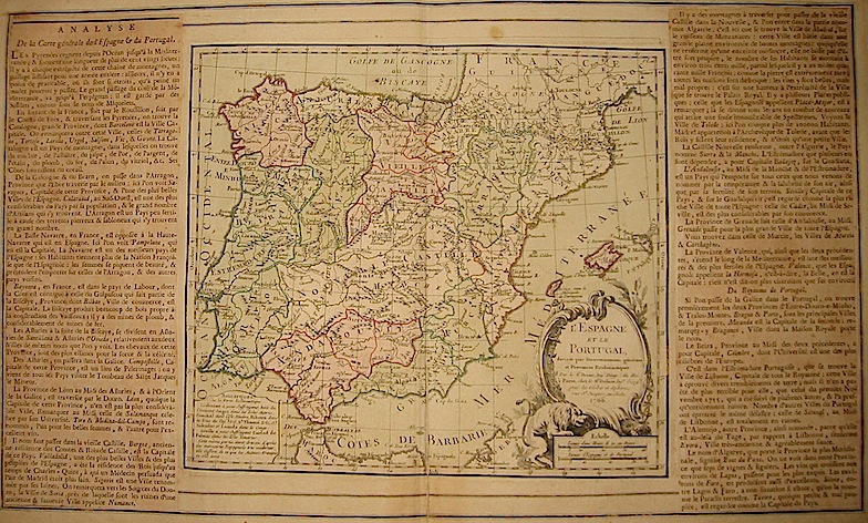 Brion de la Tour Louis - Desnos Louis Charles L'Espagne et le Portugal... 1766 Paris